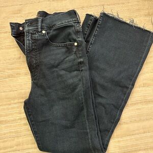Express Dark Gray Ankle Jeans
